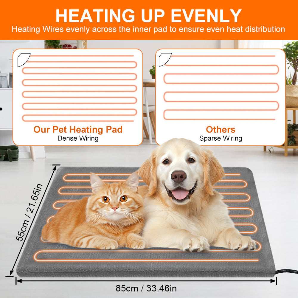 Pet Heating Pad for Dogs and Cats Large and Small Sizes Winter Warmth Mat - Chriswell’s