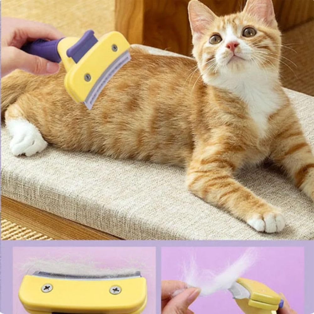 Large Pet Comb Shed happens. We fix it.”
This Large Pet Comb glides through thick fur, removing tangles, mats, and loose hair with ease. Perfect for big dogs and long-haired pets—hello, smooth coat!