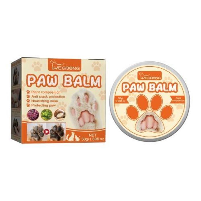 Natural Plant Formula Pet Paw Balm for Cats and Dogs Softens Dry Paw Pads Lick Proof 1.7 Oz - Chriswell’s