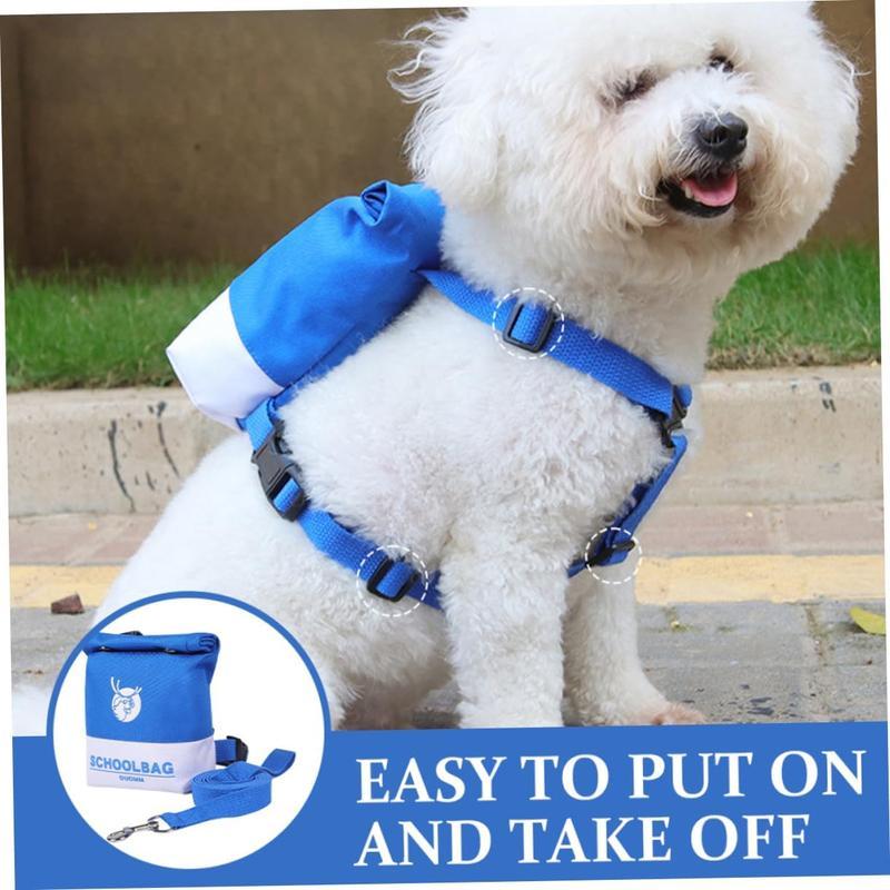 Pet Self Backpack Small Dog Outdoor Rucksack Portable Dog Vest Travel Strap Polyester Dog Supply Bag - Chriswell’s