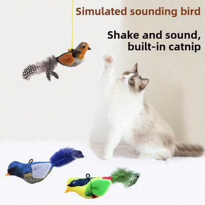 Pet Sound Bird Toy for Cats and Dogs, Safe Durable Anti-Bite Material, Alleviates Pet Anxiety, Random Colors - Chriswell’s
