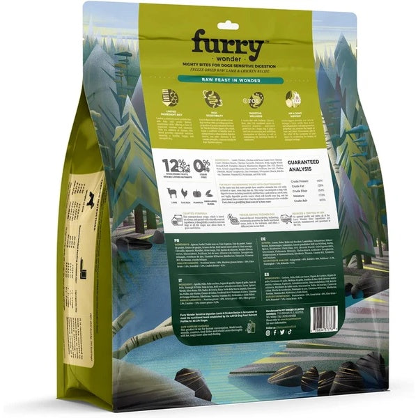 Furry Wonder Freeze Dried Dog Food Turkey And Chicken 16 Oz Grain Free High Protein Complete Meal Or Topper Immune Boost USA Made - Chriswell’s