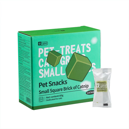 Cat Grass Small Square Brick Catnip Pet Treats for Adult Cats 60g - Chriswell’s