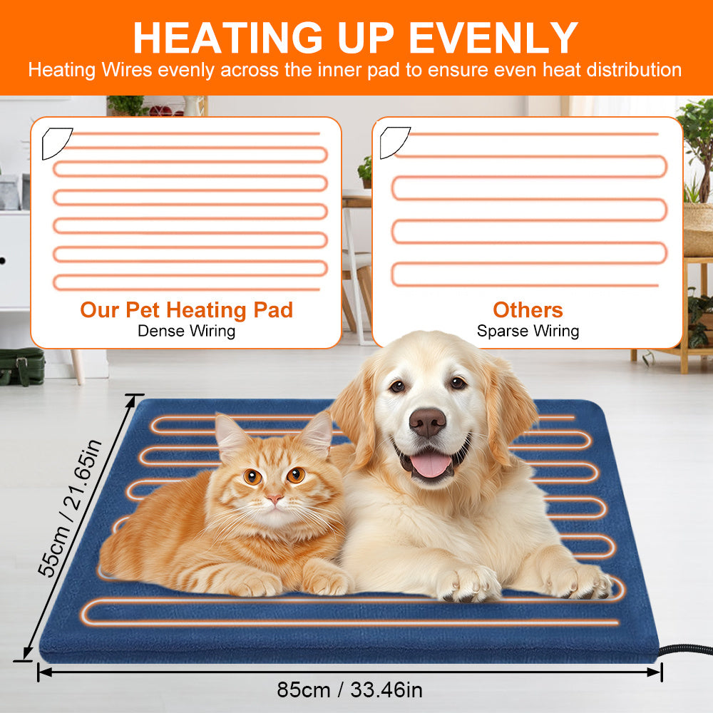 Pet Heating Pad for Dogs and Cats Large and Small Sizes Winter Warmth Mat - Chriswell’s
