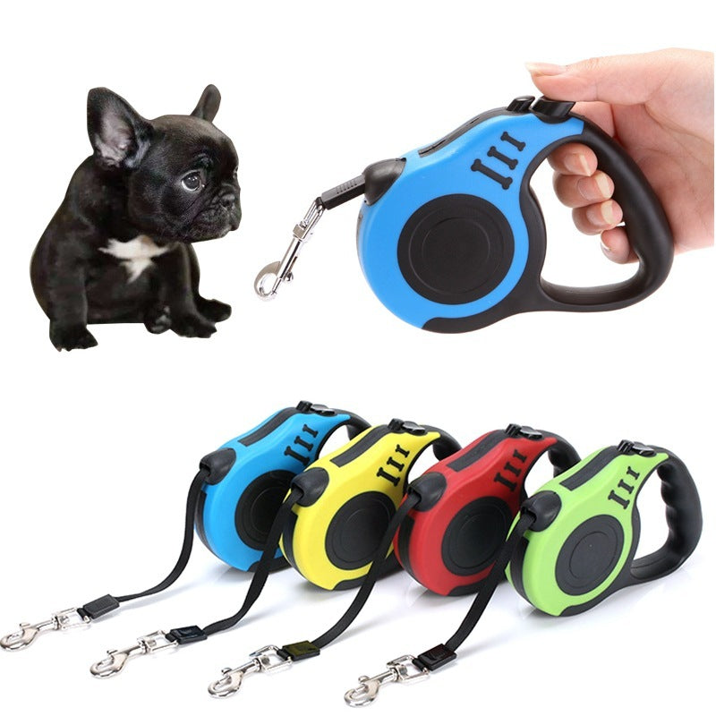 Pet Automatic Telescopic Traction Rope with One-Handed Braking System