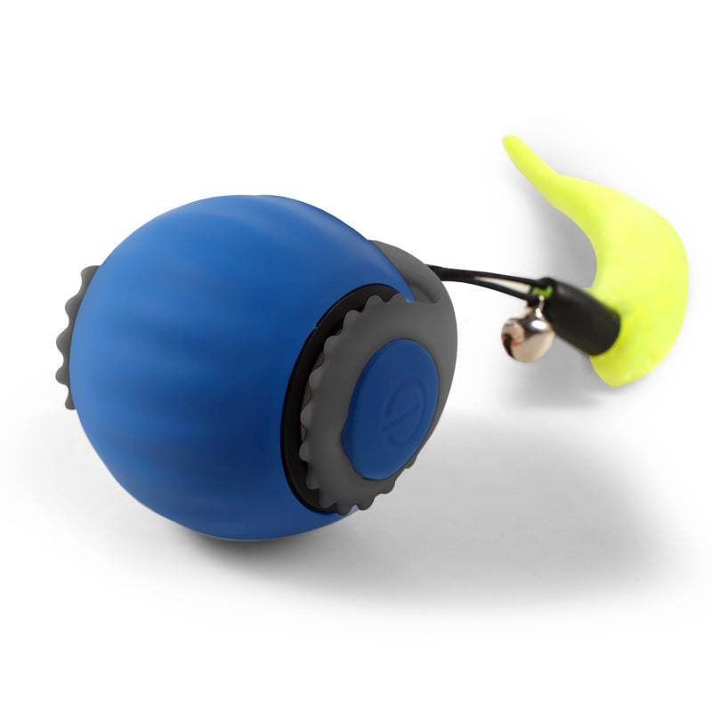 Automatic Funny Cat Toy Ball with Gravity Sensing and Two Modes in Orange and Blue - Chriswell’s