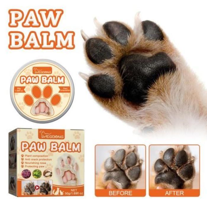 Natural Plant Formula Pet Paw Balm for Cats and Dogs Softens Dry Paw Pads Lick Proof 1.7 Oz - Chriswell’s