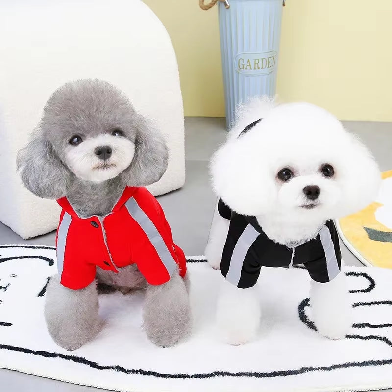Winter Waterproof Dog Coat Warm Pet Jacket Puppy Reflective Hoodies for Small Medium Dogs Cats Clothes French Bulldog Costumes - Chriswell’s