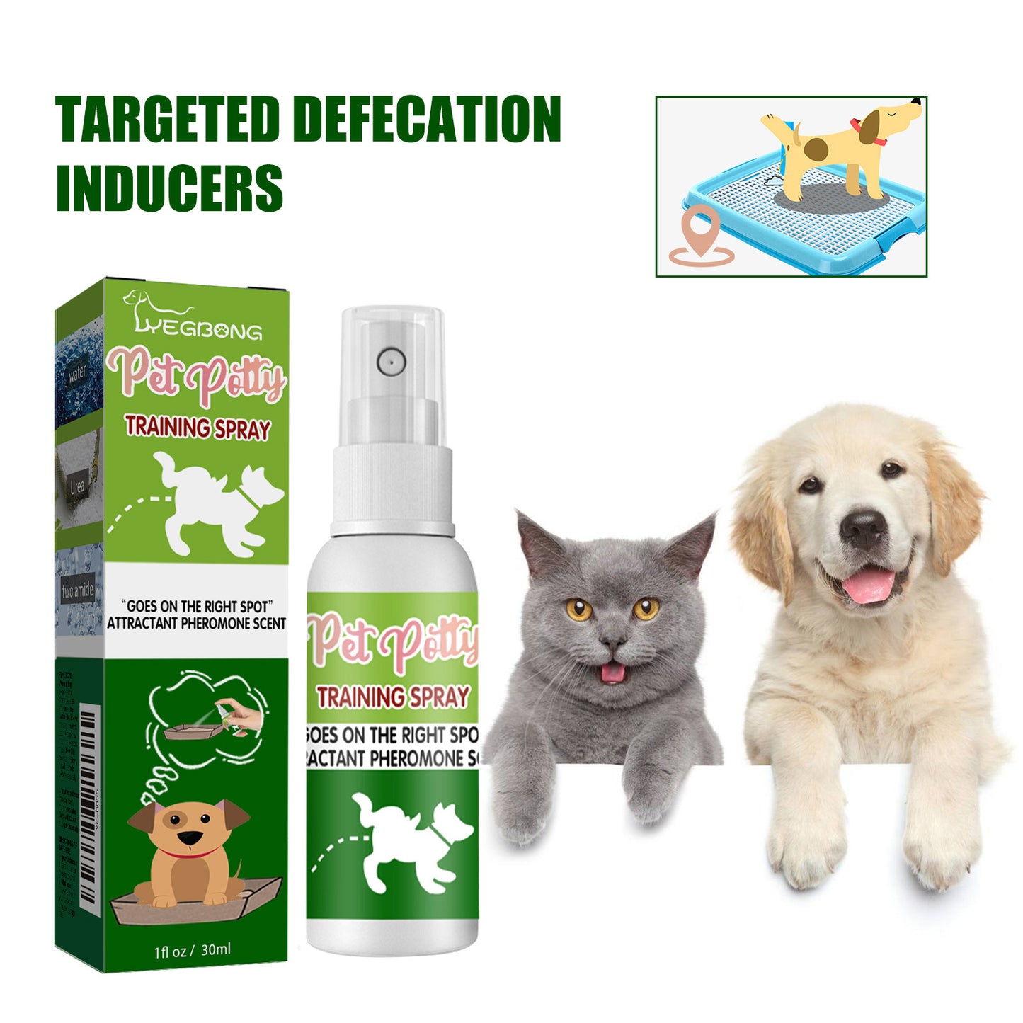Yegbong Pet Toilet Inducer Helps Train Pets to Use Designated Bathroom Spots with Natural Pet Safe Scents - Chriswell’s