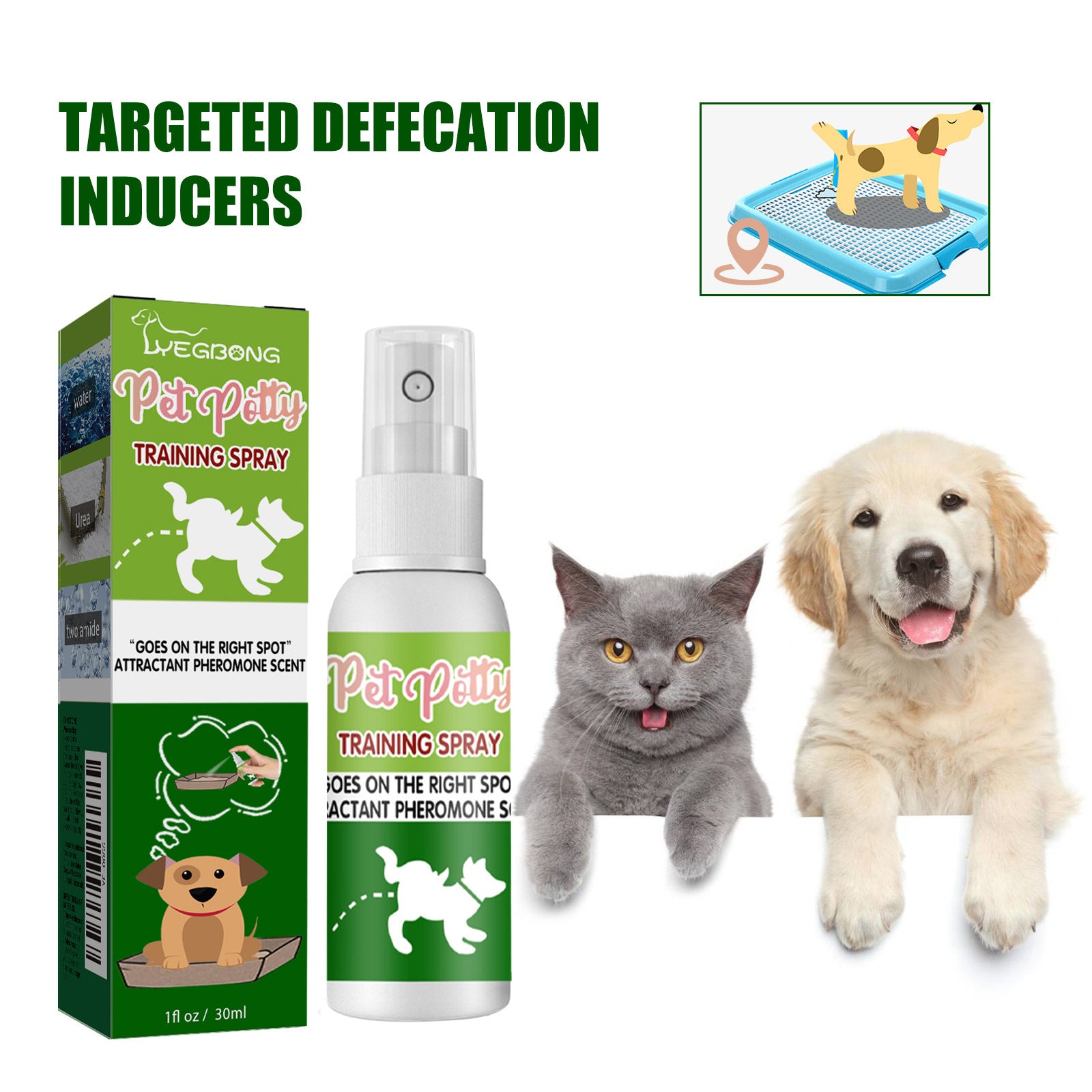 Yegbong Pet Toilet Inducer Helps Train Pets to Use Designated Bathroom Spots with Natural Pet Safe Scents - Chriswell’s