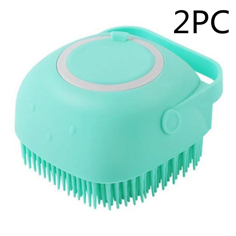 Silicone Dog Bath Massage Gloves Brush Pet Cat Grooming and Cleaning Tool for Shampoo - Chriswell’s
