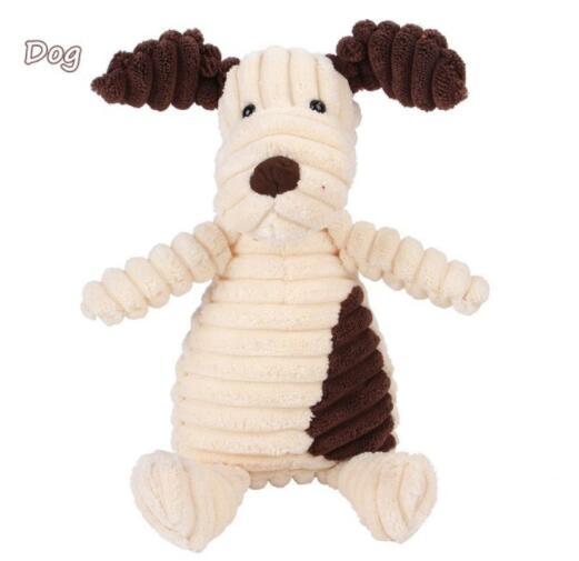 Vocal Animal Plush Dog Toy for Molar Teeth Cleaning and Training - Chriswell’s