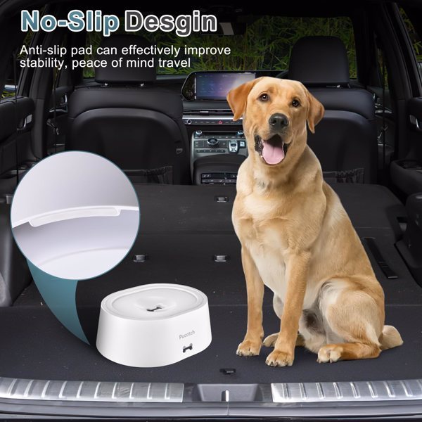 2 Liter Pet Drinking Basin With Splash Proof Design and Water Quality Filter Element - Chriswell’s
