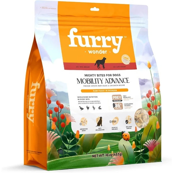 Furry Wonder Freeze Dried Dog Food Turkey And Chicken 16 Oz Grain Free High Protein Complete Meal Or Topper Immune Boost USA Made - Chriswell’s