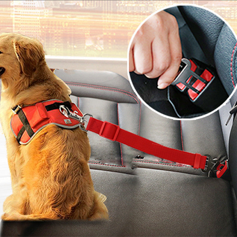 Retractable Dog Safety Belt Car Safety Belt for Pet Dog Supplies with Safety Buckle