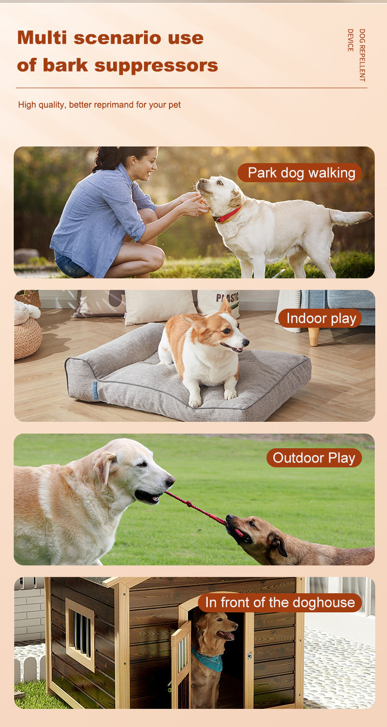 Anti Bark Device Keep things peaceful with our pet-safe Anti Bark Device! It uses gentle sound to stop barking—no shocks, just smart training.