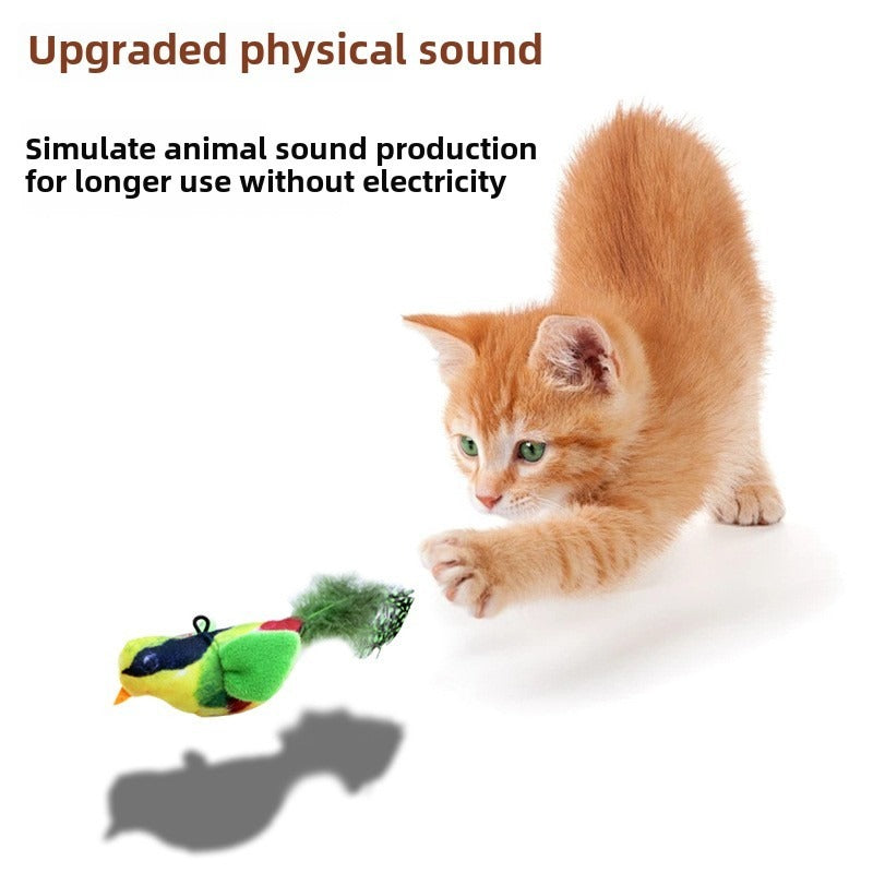 Pet Sound Bird Toy for Cats and Dogs, Safe Durable Anti-Bite Material, Alleviates Pet Anxiety, Random Colors - Chriswell’s