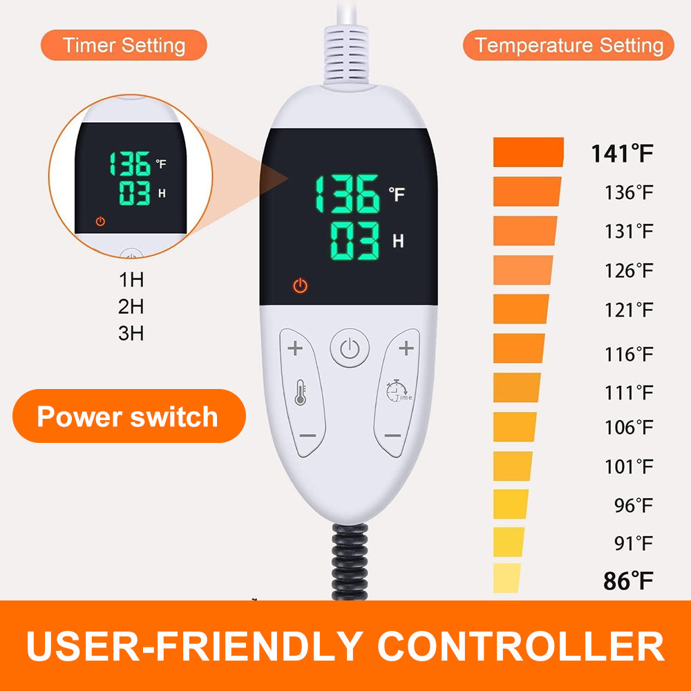 Pet Heating Pad for Dogs and Cats Large and Small Sizes Winter Warmth Mat - Chriswell’s