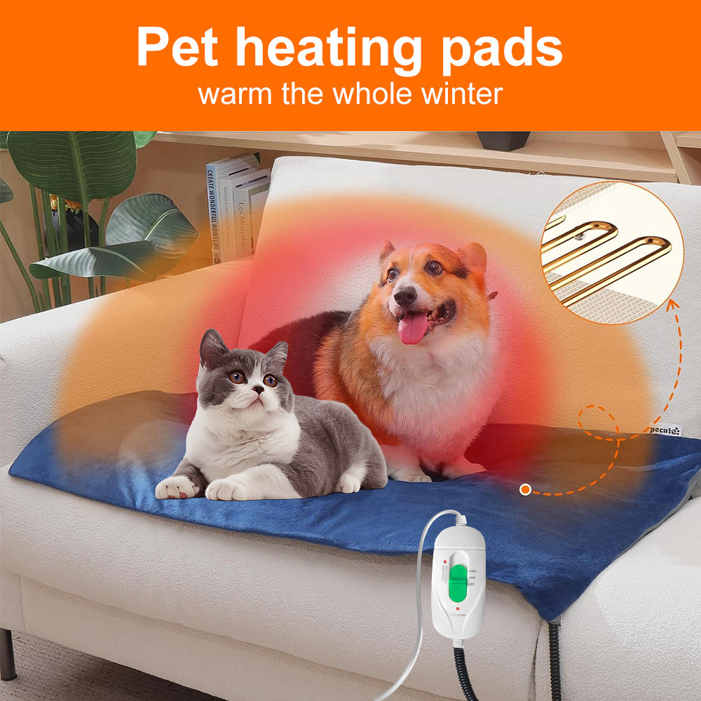 Pet Heating Pad for Dogs and Cats Large and Small Sizes Winter Warmth Mat - Chriswell’s