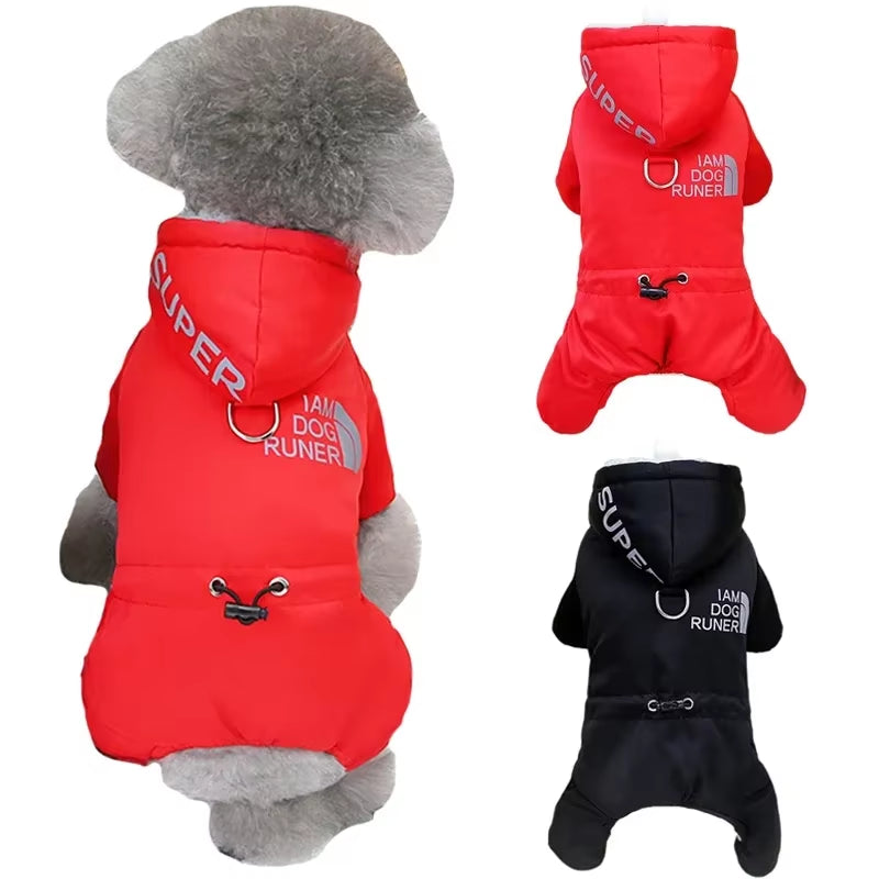 Winter Waterproof Dog Coat Warm Pet Jacket Puppy Reflective Hoodies for Small Medium Dogs Cats Clothes French Bulldog Costumes - Chriswell’s